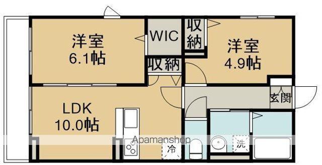 ハイムメゾン新狭山A(2LDK/3階)の間取り写真
