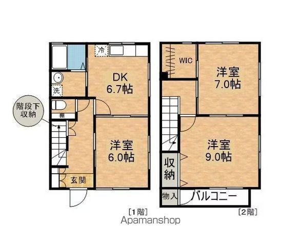 BLOOM(3DK/1階)の間取り写真
