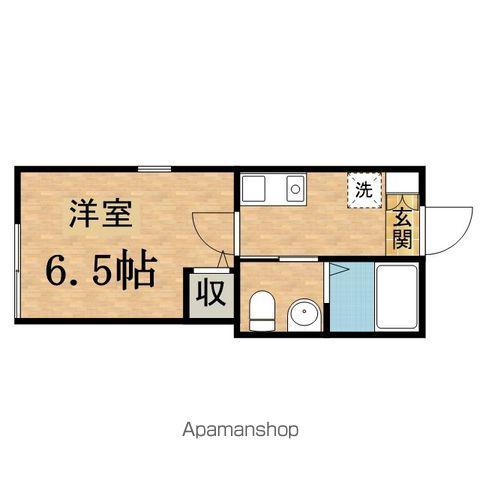 プルミエール多摩大塚(1K/1階)の間取り写真