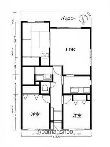 アーガスヒルズ(3LDK/2階)の間取り写真
