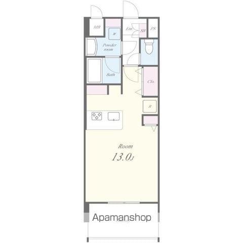 プレミアムコート大須(ワンルーム/5階)の間取り写真