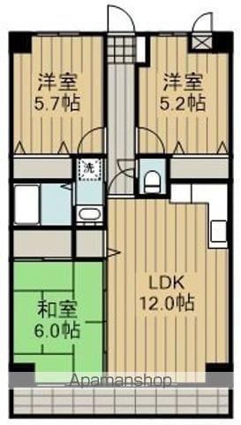 フォレストシティー町田(3LDK/1階)の間取り写真