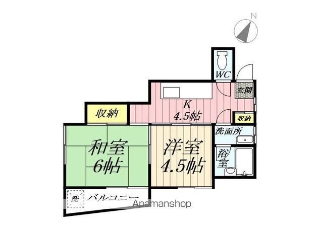 VILLA八潮(2K/3階)の間取り写真