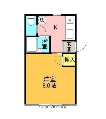 大内コーポ(1K/1階)の間取り写真