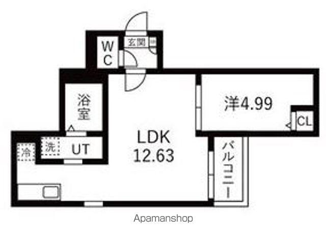 JACK YURAKUⅡ(1LDK/1階)の間取り写真