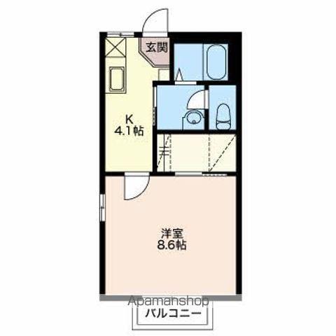 ディアスファースト(1K/1階)の間取り写真