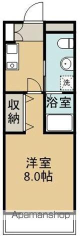 シュモンド舞浜(1K/3階)の間取り写真