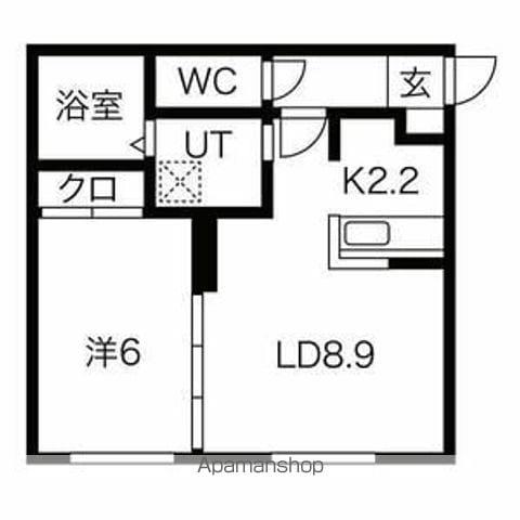 KENT COLLECTION Ⅲ(1LDK/1階)の間取り写真