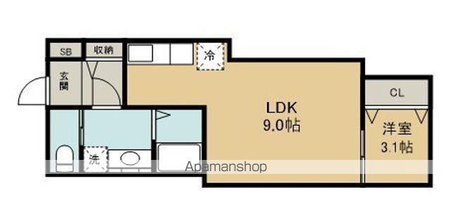 EST SENDAI(1LDK/3階)の間取り写真