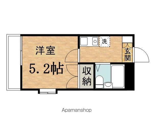 ジュネパレス多摩第01(1K/2階)の間取り写真