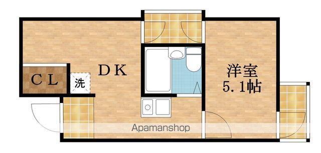 ラ・ペール壱番館(2K/9階)の間取り写真