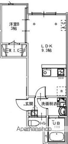 KEIAI RESIDENCE 元山Ⅰ(1LDK/2階)の間取り写真