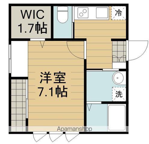 メゾンエスポア(1K/2階)の間取り写真