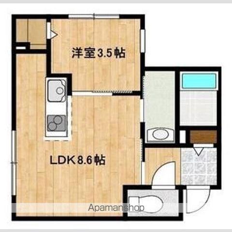 KENT COLLECTION野幌駅前(1LDK/3階)の間取り写真