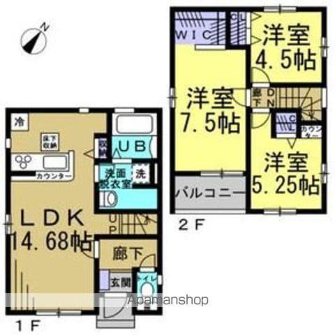 リーブルファイン仲井(3LDK/1階)の間取り写真