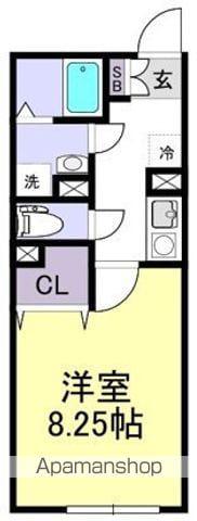 スターティス六実(1K/1階)の間取り写真