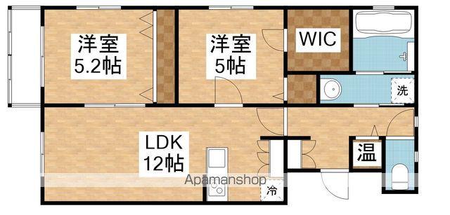 カズミマンション(2LDK/1階)の間取り写真