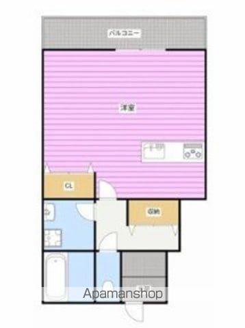 レヴィード(ワンルーム/1階)の間取り写真