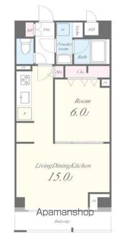 JPT RESIDENCE(1LDK/6階)の間取り写真