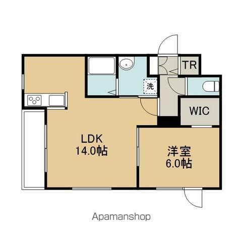 アリエッタ船見C(1LDK/2階)の間取り写真