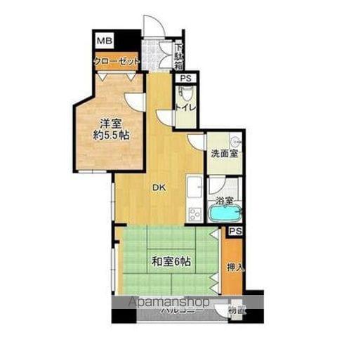 パークハイツ第2清水町(2DK/2階)の間取り写真