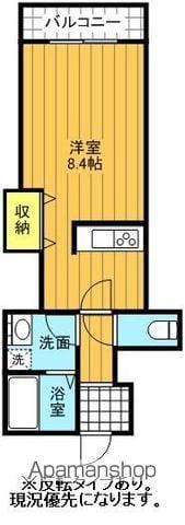 パッション虎丸(1K/2階)の間取り写真