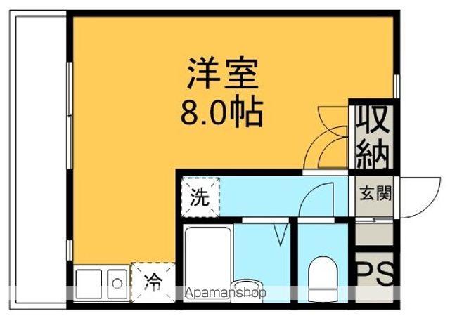 エルカーサ緑(ワンルーム/4階)の間取り写真