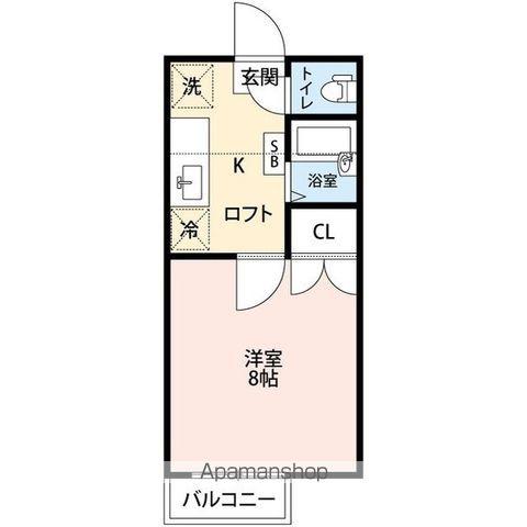 レスポワール長町(1K/2階)の間取り写真