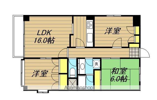 エトワール南(3LDK/2階)の間取り写真