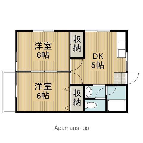 ハイツシャトレー(2DK/1階)の間取り写真