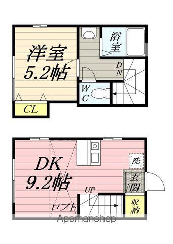 ロンウェル菊名A棟(1DK/1階)の間取り写真