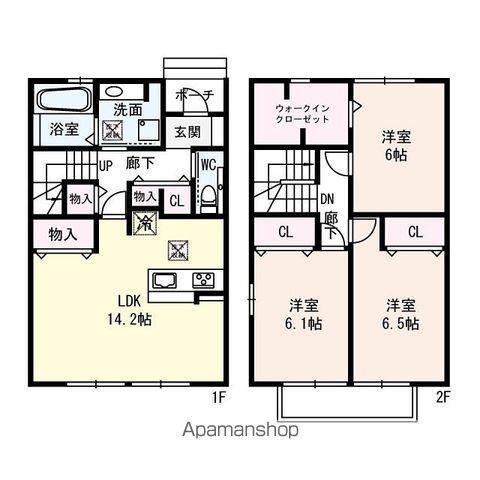 レーヴスクエア(3LDK)の間取り写真