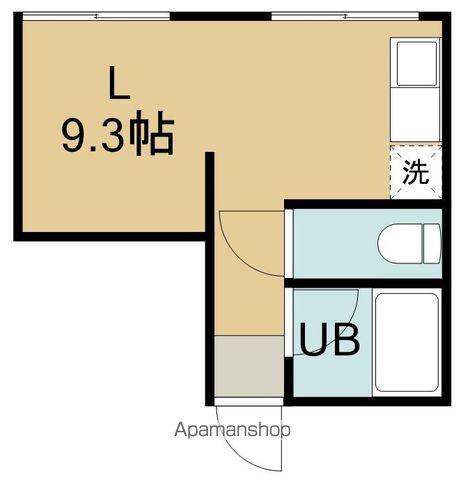 ロジングやなぎだⅡ(ワンルーム/2階)の間取り写真