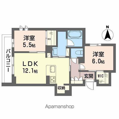 アイ・ヴィラ(2LDK/2階)の間取り写真