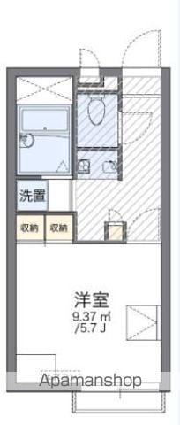 レオパレス山川東(1K/2階)の間取り写真