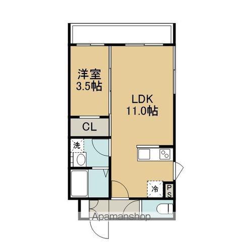 LIFE LINE 38(1LDK/3階)の間取り写真