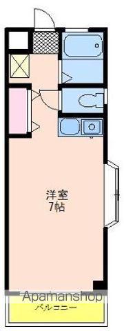 公園通ビル(ワンルーム/2階)の間取り写真