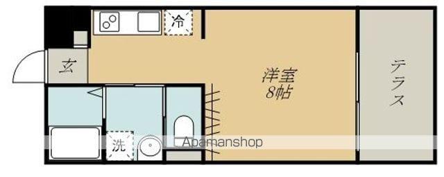 COZY TERRACE(ワンルーム/1階)の間取り写真