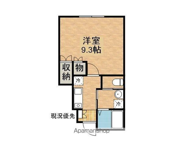 TYLER(1K/1階)の間取り写真