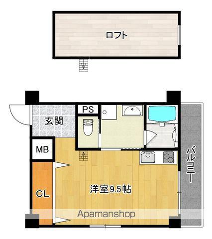 グランメゾン大美野(ワンルーム/2階)の間取り写真