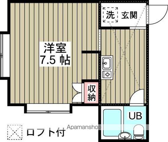 ローズアパート(1K/1階)の間取り写真