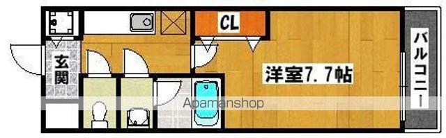 エスパシオ(1K/1階)の間取り写真