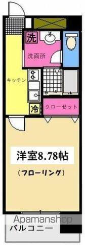 都町小川マンション(1K/5階)の間取り写真