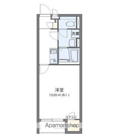 クレイノ平井丘A(1K/1階)の間取り写真