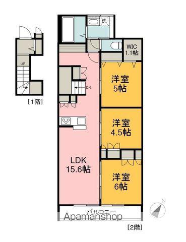 グラン セノーテ(3LDK/2階)の間取り写真