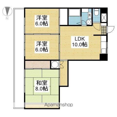エクシード久万ノ台(3LDK/2階)の間取り写真