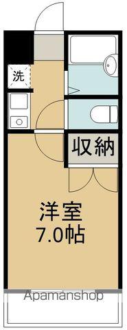 ベルシティ中倉(1K/5階)の間取り写真