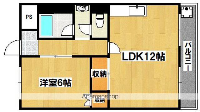 山野マンション(1LDK/4階)の間取り写真