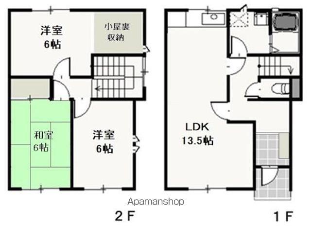 タウングラティアＡ(3LDK)の間取り写真