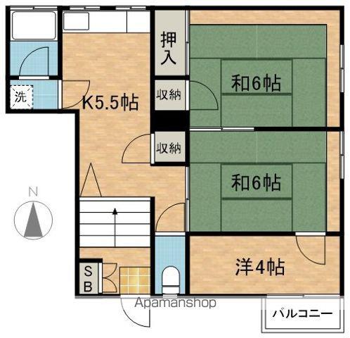 コーポ興和館(3K/2階)の間取り写真